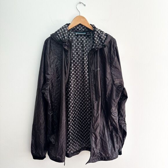 Brooks-Range Men’s Checkered Fleece Wind Shell Lt Breeze Packable Jacket - Picture 3 of 16